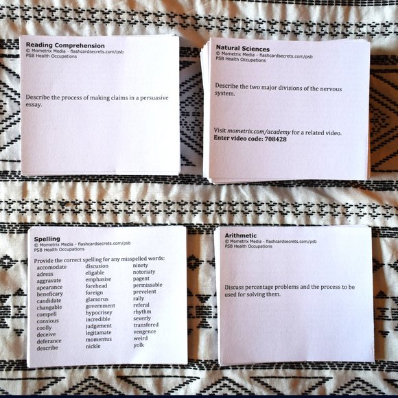 PSB Exam Study Prep Book & Flashcards Set - Picture 10 of 14